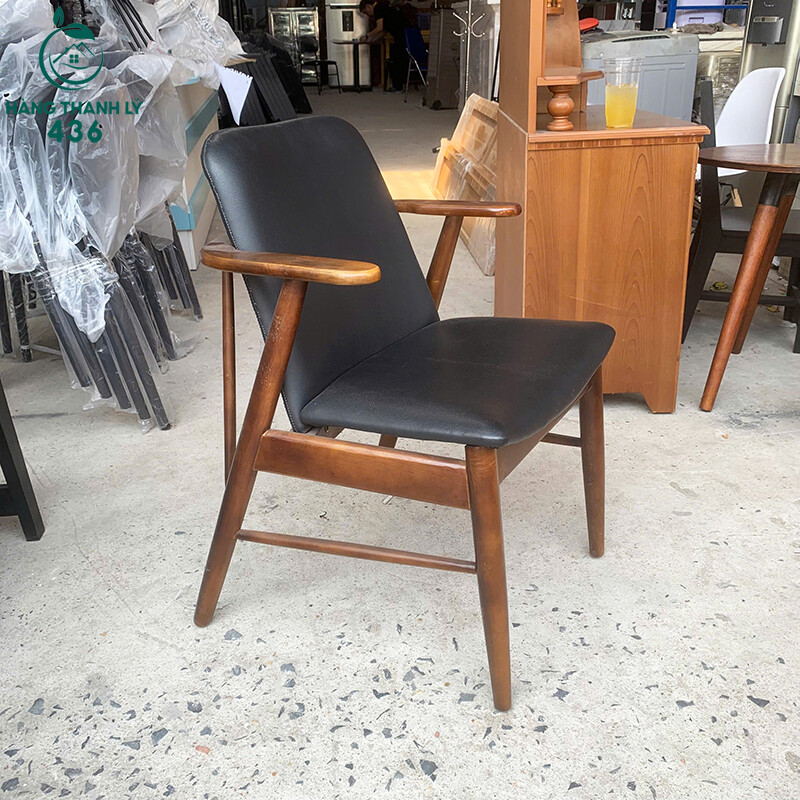 Ghế Cafe Cũ Bọc Nệm Da Đen ghe-cafe-cu-boc-nem-da-den-2 Ghế Cafe Cũ Bọc Nệm Da Đen