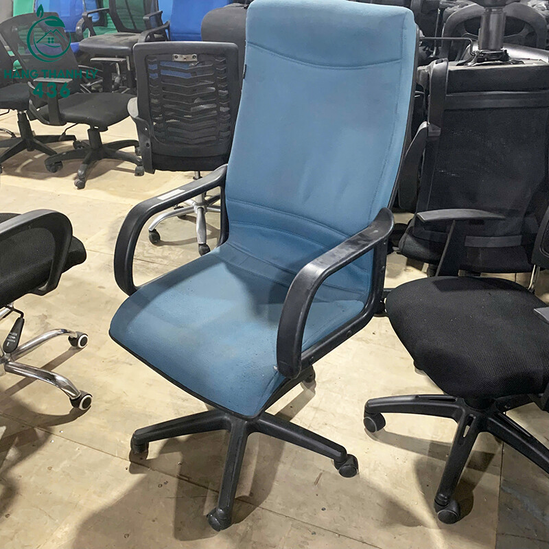 Ghế Làm Việc Cũ Bọc Vải Nỉ Màu Xanh Độ Bền Cao ghe-lam-viec-cu-boc-vai-ni-mau-xanh-do-ben-cao-2 Ghế Làm Việc Cũ Bọc Vải Nỉ Màu Xanh Độ Bền Cao