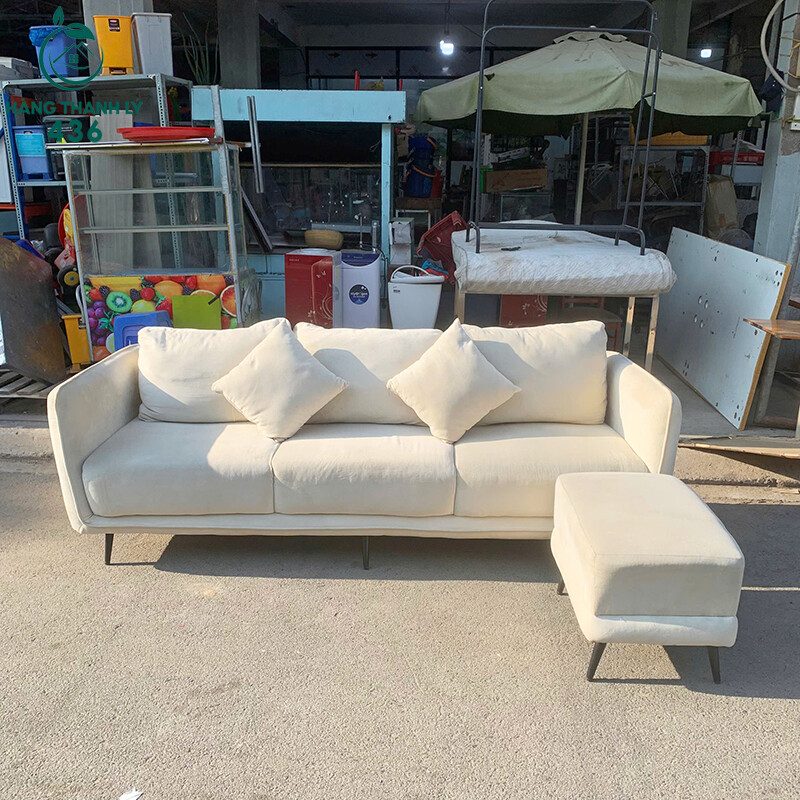 Sofa Băng Cũ Bọc Vải Nhung Màu Kem sofa-bang-cu-boc-vai-nhung-mau-kem-2 Sofa Băng Cũ Bọc Vải Nhung Màu Kem
