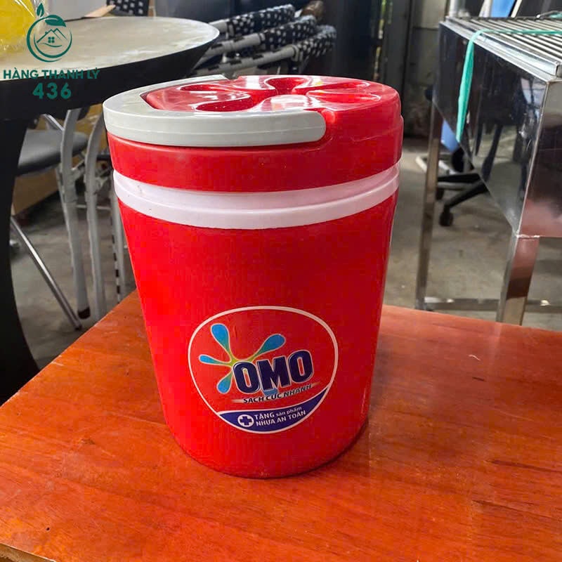 Thùng Đá Nhựa Cũ Có Quai Xách Thương Hiệu OMO thung-da-nhua-cu-co-quai-xach-thuong-hieu-omo Thùng Đá Nhựa Cũ Có Quai Xách Thương Hiệu OMO