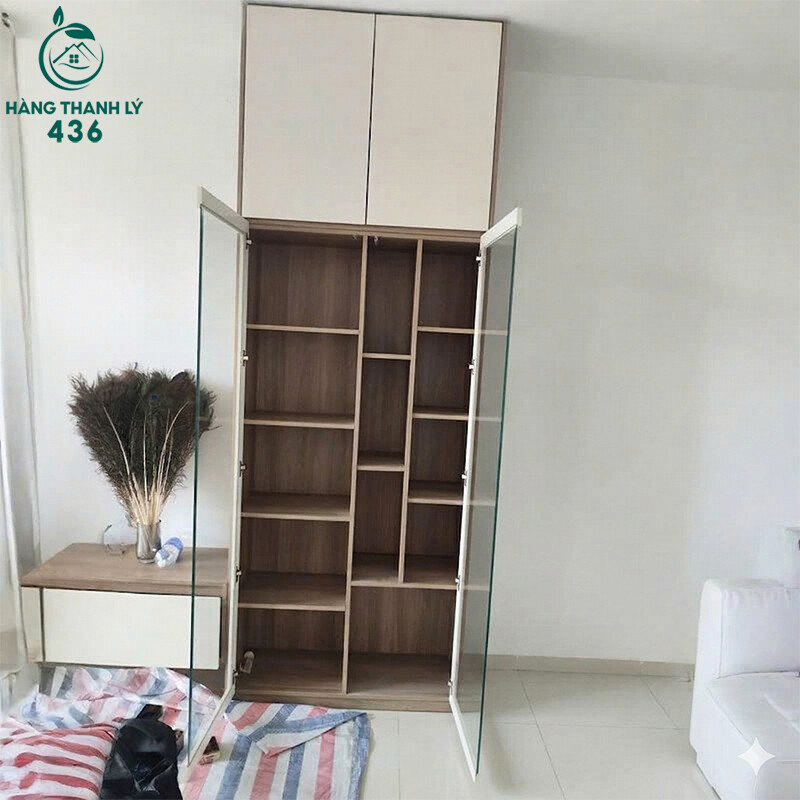 Tủ Trưng Bày Cũ 1M4X2M8X40CM Thiết Kế Cánh Mở Và Nhiều Hộc tu-trung-bay-cu-thiet-ke-canh-mo-va-nhieu-hoc-2 Tủ Trưng Bày Cũ 1M4X2M8X40CM Thiết Kế Cánh Mở Và Nhiều Hộc