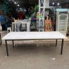 Bàn Họp Cũ 2M4X1M Có Lỗ Đi Dây Điện Mặt Gỗ Trắng