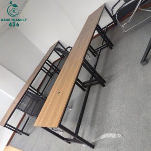 Bàn Làm Việc Mặt Vân Gỗ Cũ 60CMX1M2X75CM