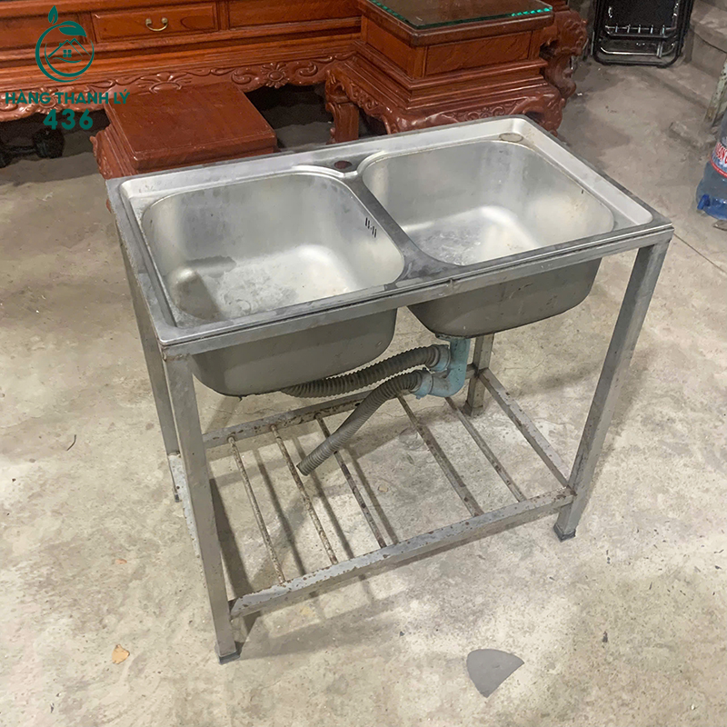 Bồn Rửa Cũ 2 Ngăn 80CMX45CM Chất Liệu Inox bon-rua-cu-2-ho-inox-chong-bam-ban-hieu-qua-1 Bồn Rửa Cũ 2 Ngăn 80CMX45CM Chất Liệu Inox