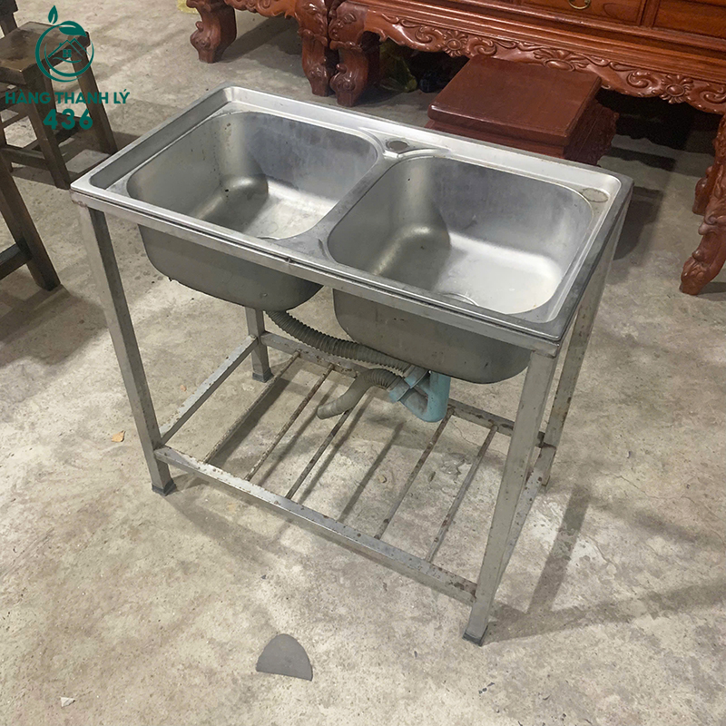 Bồn Rửa Cũ 2 Ngăn 80CMX45CM Chất Liệu Inox bon-rua-cu-2-ho-inox-chong-bam-ban-hieu-qua-2 Bồn Rửa Cũ 2 Ngăn 80CMX45CM Chất Liệu Inox