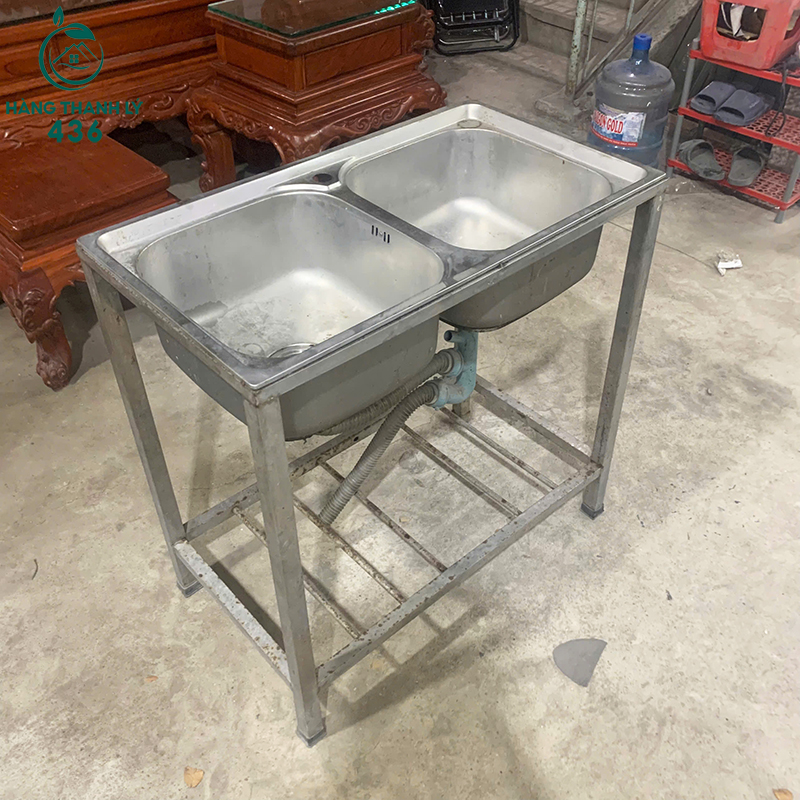 Bồn Rửa Cũ 2 Ngăn 80CMX45CM Chất Liệu Inox bon-rua-cu-2-ho-inox-chong-bam-ban-hieu-qua-4 Bồn Rửa Cũ 2 Ngăn 80CMX45CM Chất Liệu Inox