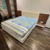 Giường Ngủ Cũ Vân Gỗ Trắng Kèm Tab Đầu Giường