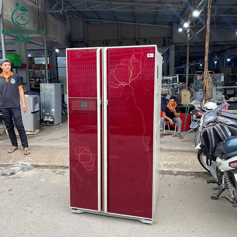 tu-lanh-lg-cu-side-by-side-nhieu-khay-chua-tien-dung-1 Tủ Lạnh LG Cũ Nhiều Khay Chứa Đồ Tiện Dụng  