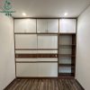 Tủ Quần Áo Gỗ Lùa Cũ Kết Hợp Kệ Trang Trưng Bày
