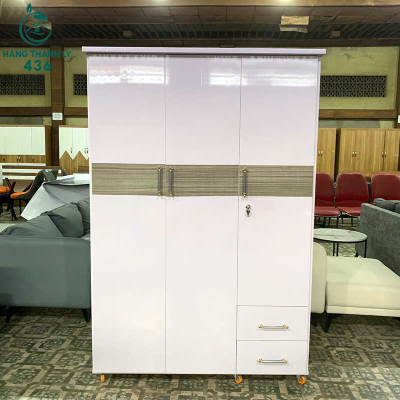 tu-quan-ao-nhua-3-canh-1m2-nhieu-mau-8 Tủ Quần Áo Nhựa 3 Cánh 1M2 Mới 99% (Nhiều Mẫu)  