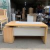 Bàn Giám Đốc Chữ L Cũ 1M6X80CM Kèm Tủ Phụ 1M7 Tiện Lợi