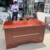 Bàn Giám Đốc Cũ Màu Nâu Góc L 1M2X1M4X68CM Kèm Hộc Tủ