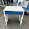 Bàn Học Mini Màu Trắng Xanh Thiết Kế Kèm Hộc Tủ