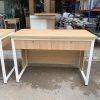 Bàn Làm Việc Cũ 1M2X60CM Chân Sắt Trắng