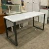 Bàn Làm Việc Cũ 1M4X60CM Mặt Vân Gỗ Trắng Chân Sắt Đen