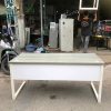 Bàn Làm Việc Cũ 1M6X70CM Chân Sắt Trắng Chắc Chắn Bền Đẹp