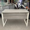 Bàn Làm Việc Cũ Chân Sắt Trắng Bền Chắc 1M2X60CM (Nhiều Mẫu)