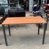 Bàn Làm Việc Gỗ Cũ 1M2X60CM Bề Mặt Vân Nâu