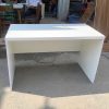 Bàn Làm Việc Gỗ Cũ Trắng 1M2X60CM Có Tấm Chắn