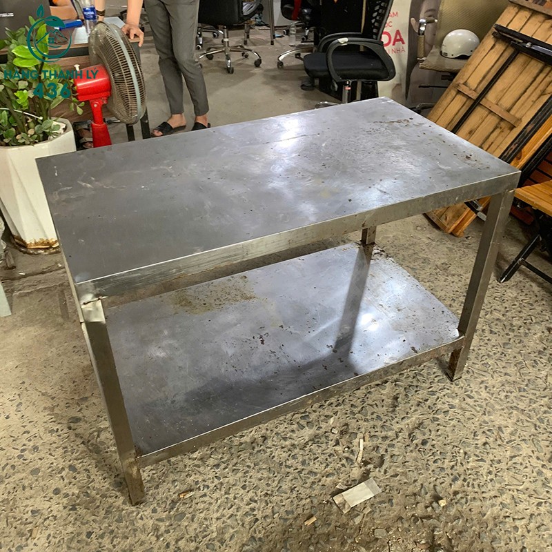 Bàn Sơ Chế Cũ Inox Có Kệ Dưới Tiện Để Đồ ban-so-che-cu-inox-co-ke-duoi-tien-de-do-2 Bàn Sơ Chế Cũ Inox Có Kệ Dưới Tiện Để Đồ