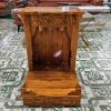 Bàn Thờ 42CM Gỗ Tự Nhiên Chạm Hoa Văn Mới 99%