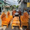 Bộ Bàn Ghế Gỗ Hoàng Gia Xà Cừ Mới 99%