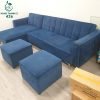 Bộ Ghế Sofa Cũ 2M4X1M5 Có Đôn Dài Và 2 Đôn Vuông