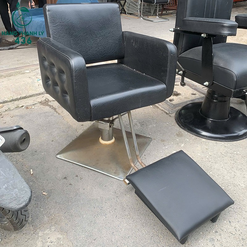 Ghế Salon Cũ Màu Đen Có Bệ Đặt Chân Rời ghe-salon-cu-mau-den-co-be-dat-chan-roi-2 Ghế Salon Cũ Màu Đen Có Bệ Đặt Chân Rời