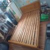 Giường Ngủ Cũ 1M2 Màu Vàng Nâu