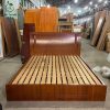 Giường Ngủ Cũ Gỗ Màu Nâu 1M6X2M