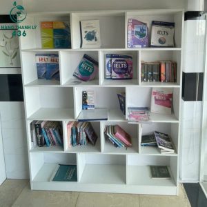 Kệ Đựng Sách Cũ Nhiều Ô Tiện Dụng Màu Trắng
