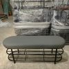 Kệ Giày Kết Hợp Ghế Ngồi Bo Cong Khung Sắt 1M2 (Nhiều Mẫu)