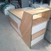 Quầy Lễ Tân Cũ 1M6X77CMX60CM Vân Gỗ Vàng Có Hộc Tiện Lợi