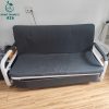 Sofa Bed Cũ 1M6X1M8 Bọc Vải Xám Gấp Mở Tiện Dụng