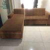 Sofa Góc L Cũ Bọc Vải Nâu