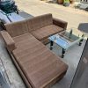 Sofa Góc L Cũ 2M Bọc Vải Nâu