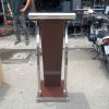 Bục Phát Biểu Gỗ Khung Inox Cũ
