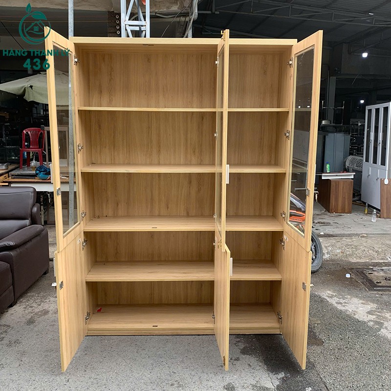Tủ Hồ Sơ Cũ 3 Cánh Kính Vân Gỗ Vàng 1M4X40CMX2M tu-ho-so-cu-3-canh-kinh-van-go-vang-1m4x40cmx2m-2 Tủ Hồ Sơ Cũ 3 Cánh Kính Vân Gỗ Vàng 1M4X40CMX2M