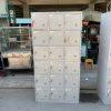Tủ Locker Sắt Cũ 18 Ngăn Màu Xám 90CM