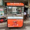 Tủ Xe Bán Hàng Cũ 1M2X60CMX1M95 Màu Cam Đen