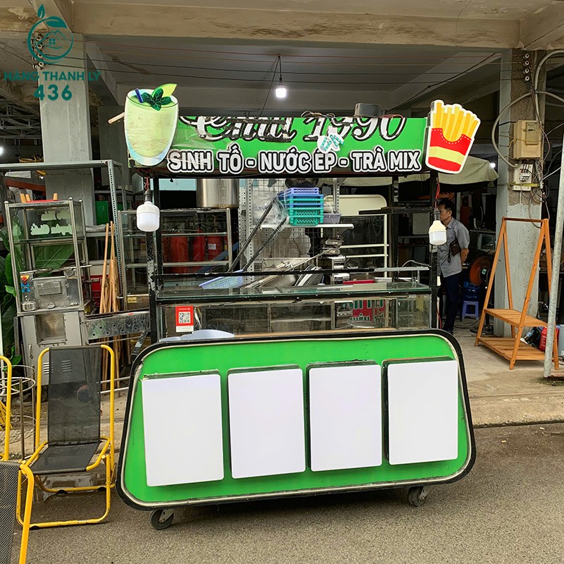 Xe Bán Nước Cũ 1M4X60CMX1M95 Phối Màu Xanh Trắng Khung Sắt xe-ban-nuoc-cu-1m4x60cmx1m95-phoi-mau-xanh-trang-khung-sat-2 Xe Bán Nước Cũ 1M4X60CMX1M95 Phối Màu Xanh Trắng Khung Sắt