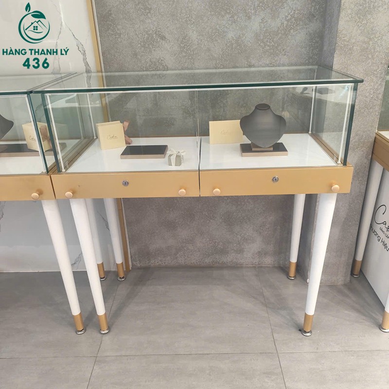 1m3-1 Quầy Kính Cũ 1M1 Trưng Bày Mỹ Phẩm Và Phụ Kiện (Nhiều Mẫu)  