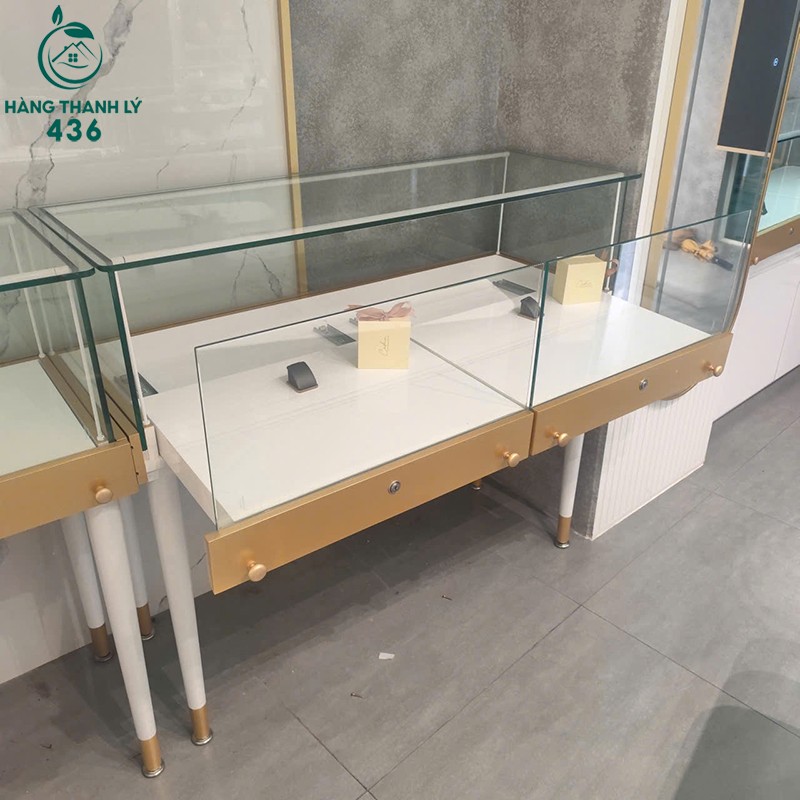 1m3-3 Quầy Kính Cũ 1M1 Trưng Bày Mỹ Phẩm Và Phụ Kiện (Nhiều Mẫu)  