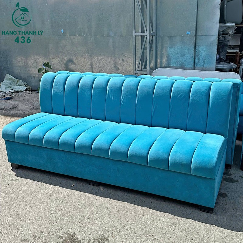2mx70-va12tr-3-copy Sofa Băng Cũ Vải Nhung Màu Xanh 1M6 (Nhiều Mẫu)  