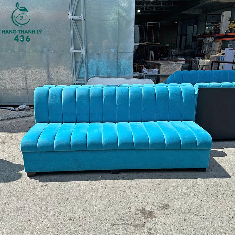 2mx70-va12tr-5-copy Sofa Băng Cũ Vải Nhung Màu Xanh 1M6 (Nhiều Mẫu)  