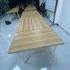 Bàn Họp Khung Sắt Cũ Vân Gỗ Đẹp