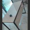 Bàn Làm Việc Cũ 1m2 Mặt Gỗ Có Tấm Chắn