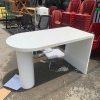 Bàn Làm Việc Cũ Gỗ Màu Trắng Thiết Kế Bo Tròn