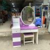 Bàn Phấn Cũ Màu Trắng Tím Có Nhiều Hộc Kéo