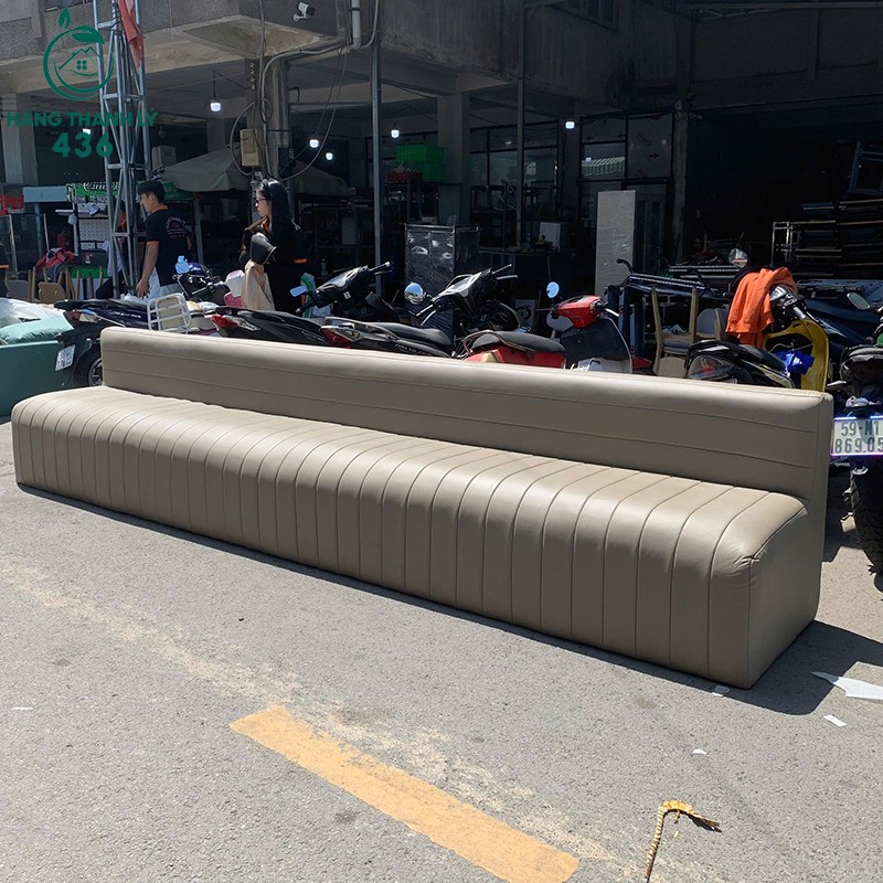 Ghế Băng Dài Cũ Bọc Da Màu Kem 3M7 ghe-bang-dai-cu-boc-da-mau-kem-3m7-1 Ghế Băng Dài Cũ Bọc Da Màu Kem 3M7